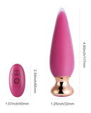 Doro Pretty Vibrating Anal Plug With Remote Control - Pink