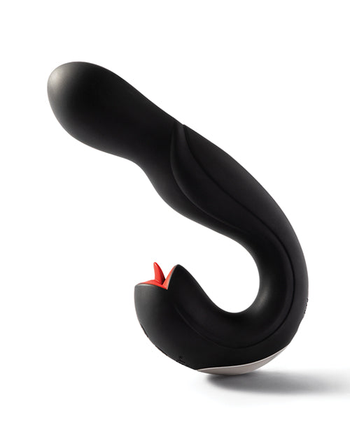 Joi Pro Rotating Head G-spot Vibrator & Clit Licker W/remote - Black