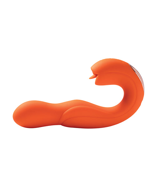 Joi Pro Rotating Head G-spot Vibrator & Clit Licker W/remote - Orange