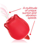 Wild Rose & Tongue Vibrator - Red