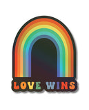 Love Wins Holographic Sticker - Pack of 3