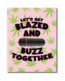 420 Foreplay Blazed Greeting Card w/Rock Candy Vibrator & Fresh Vibes Towelettes