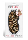 Lux Fetish Peek-a-boo Love Mask Leopard