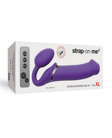 Strap on Me Vibrating Bendable Strapless Strap on Xlarge - Purple