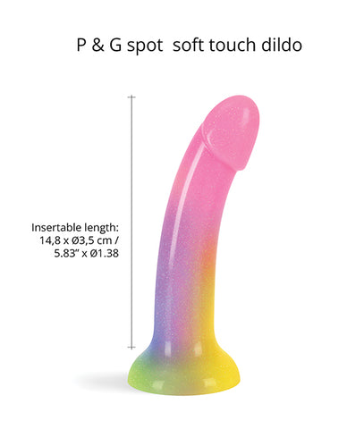 Love To Love Silicone Dildolls Stargazer - Gradiant Rainbow W/glitter