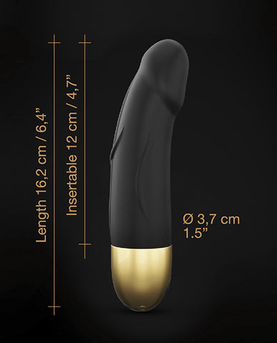 Dorcel Real Vibration S 6" Rechargeable Vibrator 2.0 - Gold