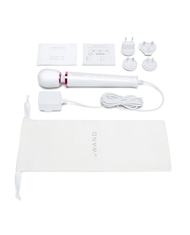 Le Wand Powerful Petite Plug-In Vibrating Massager - White