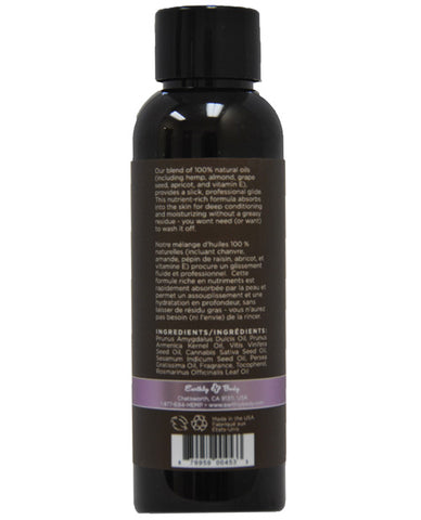 Earthly Body Massage & Body Oil - 2 oz Lavender
