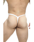 Male Basics Y Buns Thong White Sheer XL