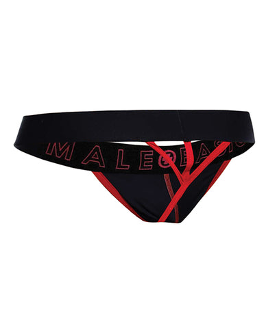 Male Basics Neon Thong Red SM