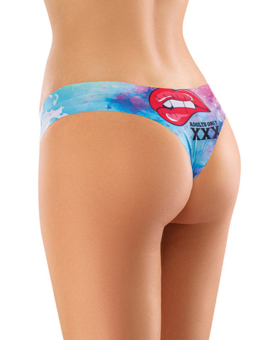 Mememe Cabal Jade Printed Thong Sm