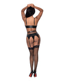 Hard Candy Basque & Cheeky Panty Black S/m