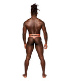 Rude Awakening Mesh Strap Thong Neon Orange L/XL