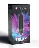 Mystim Sleak Freak eStim Straight Vibrator - Black
