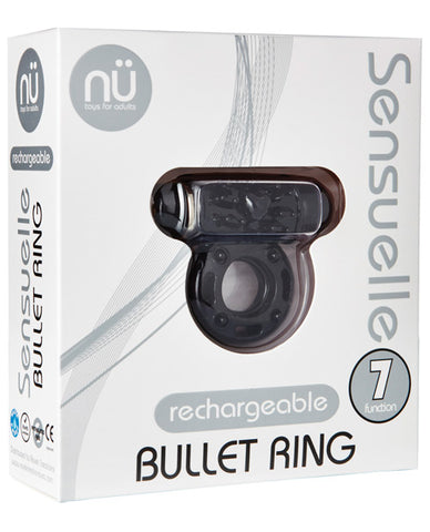 Nu Sensuelle Mate Ultra Bullet Ring Cockring 7 Function - Black