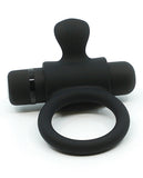 Nu Sensuelle Rev Silicone 7 Function Bullet Ring w/Flutter Tip  - Black