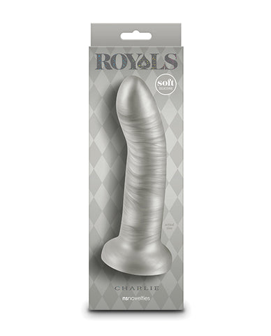 Royals 7" Charlie Curved Dildo - Metallic Champagne