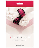 Sinful Wrist Cuffs - Pink