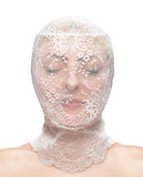 Fetish & Fashion Lace Hood - White