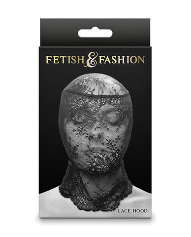 Fetish & Fashion Lace Hood - Black