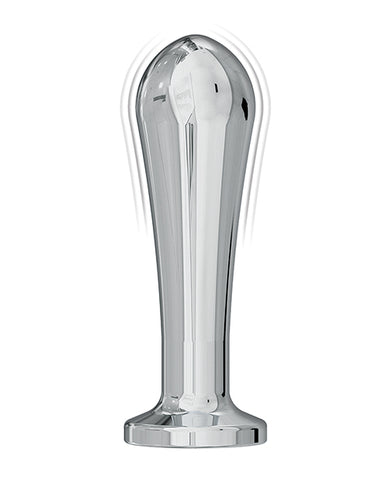 Ass-sation Remote Vibrating Metal Anal Bulb - Silver