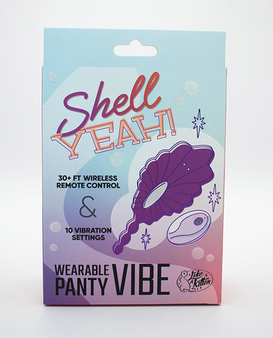 Natalie's Toy Box Shell Yeah! Remote Controlled Wearable Panty Vibrator - Purple