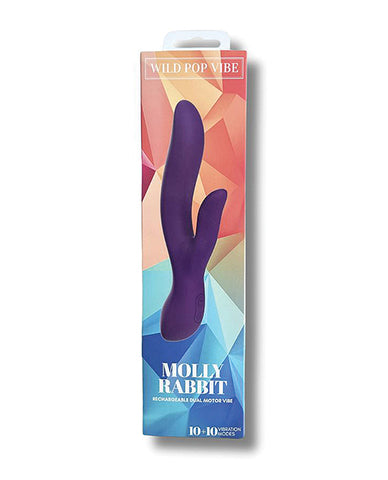 Wild Pop Vibe Molly Rabbit Dual Vibrator - Purple