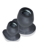 Oxballs Morphhole 1 Gaper Plug Small - Black Ice