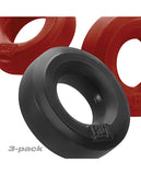 Hunky Junk 3 Pack C Ring - Cherry/Tar Ice