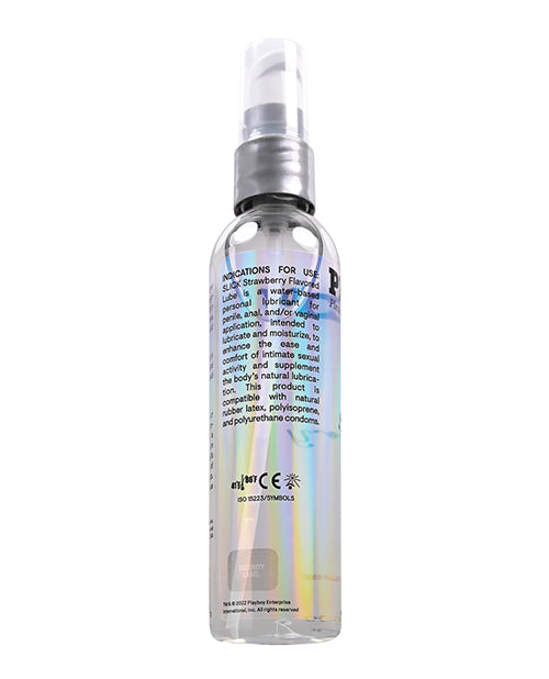 Playboy Pleasure Slick Lubricant -  4 Oz Strawberry