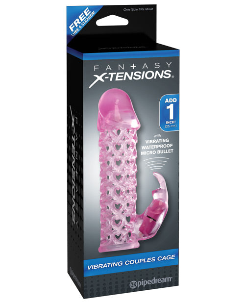 Fantasy X-tensions Vibrating Couples Cage Pink