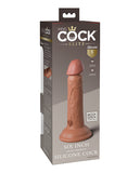 King Cock Elite 6 Inch Dual Density Silicone Cock - Tan