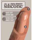 King Cock Elite 6 Inch Dual Density Silicone Cock - Tan