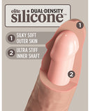 King Cock Elite 7" Dual Density Silicone Cock - Light