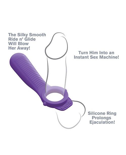 Fantasy C-Ringz Ride N Glide Couples Ring Purple