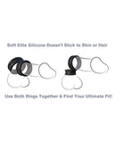 Fantasy C-Ringz Max Width Silicone Rings Black