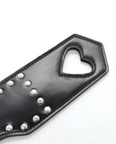 Plesur Cut-Out Heart w/Studs Paddle - Black