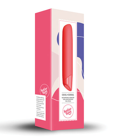 SugarBoo Cool Coral Rechargeable Vibrator - Coral