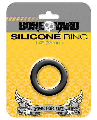 Boneyard 1.4" Silicone Ring - Black