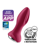 Satisfyer Rotator Plug 2+ - Fuschia