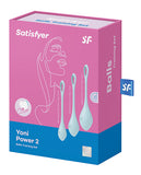 Satisfyer Yoni Power 2 Balls Training Set - Light Blue