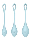 Satisfyer Yoni Power 2 Balls Training Set - Light Blue