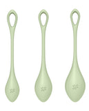 Satisfyer Yoni Power 2 Balls Training Set - Light Green