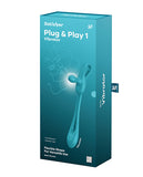 Satisfyer Plug & Play Couples Multi Vibrator - Blue/Green