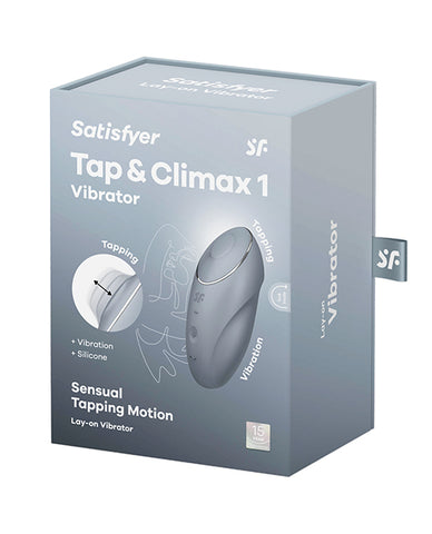 Satisfyer Tap & Climax 1 - Blue/Grey