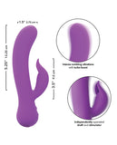 First Time Rechargeable Pleaser Vibrator - Purple