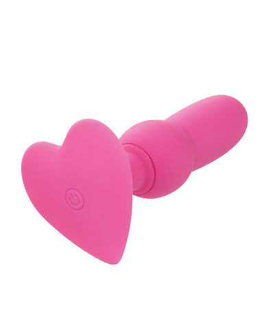 First Time Vibrating Beaded Anal Probe - Pink