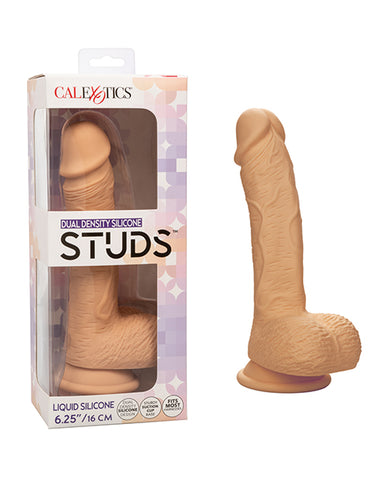 Studs Dual Density Silicone 6.25" Dildo - Ivory