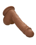 Studs Dual Density Silicone 6.25" Dildo - Brown