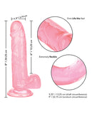 Size Queen 6" Dildo - Pink